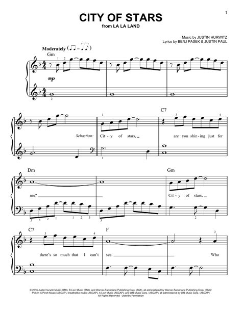 la la land easy piano.